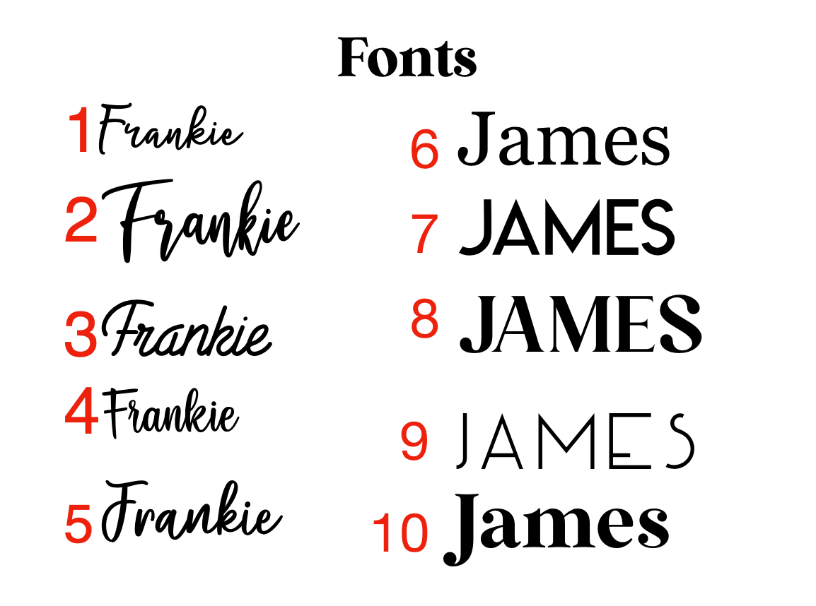 Custom Name Cutout