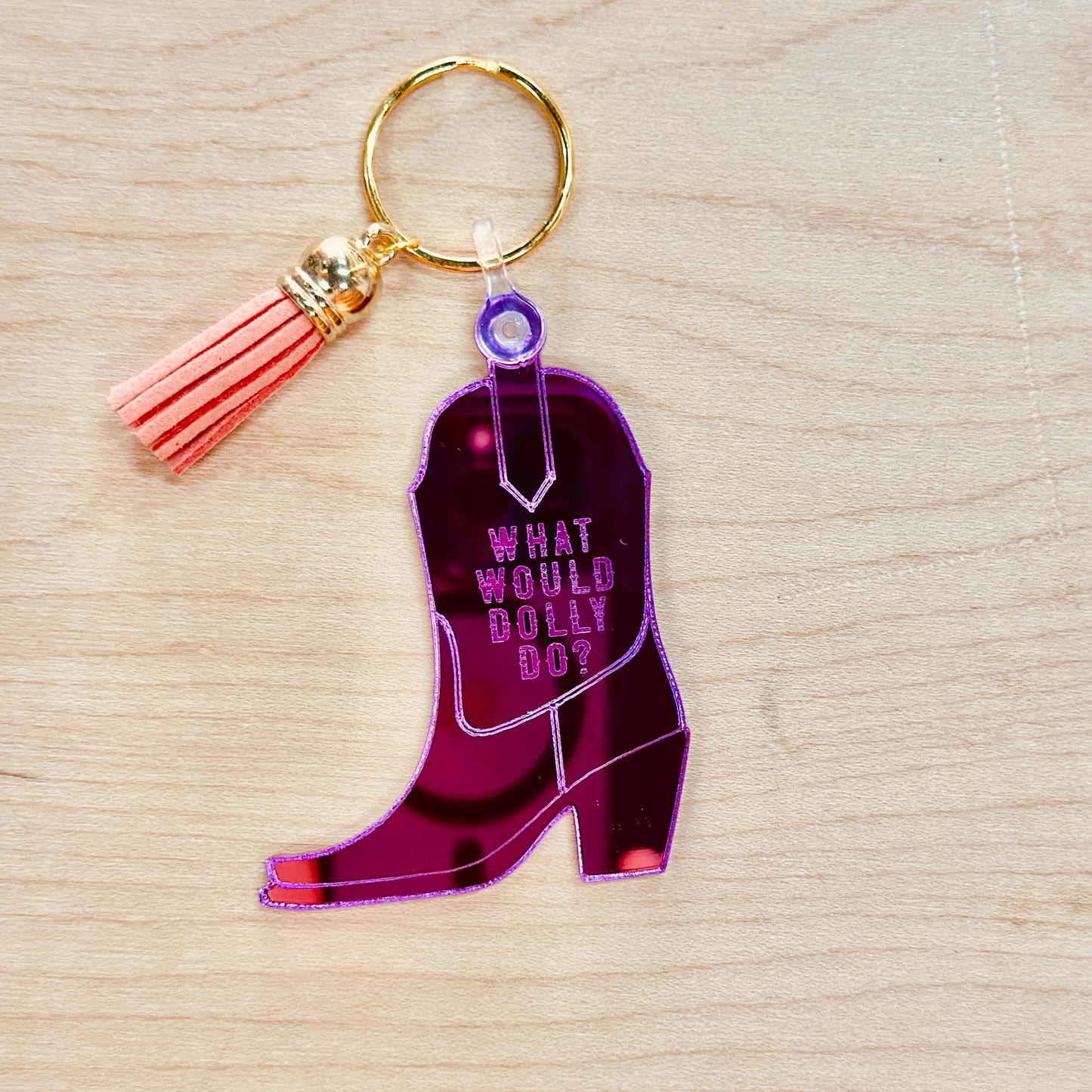 Dolly Boot Keychain