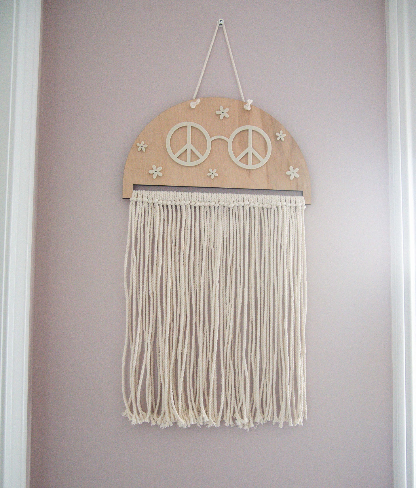 Groovy Glasses Macrame Wall Hanging